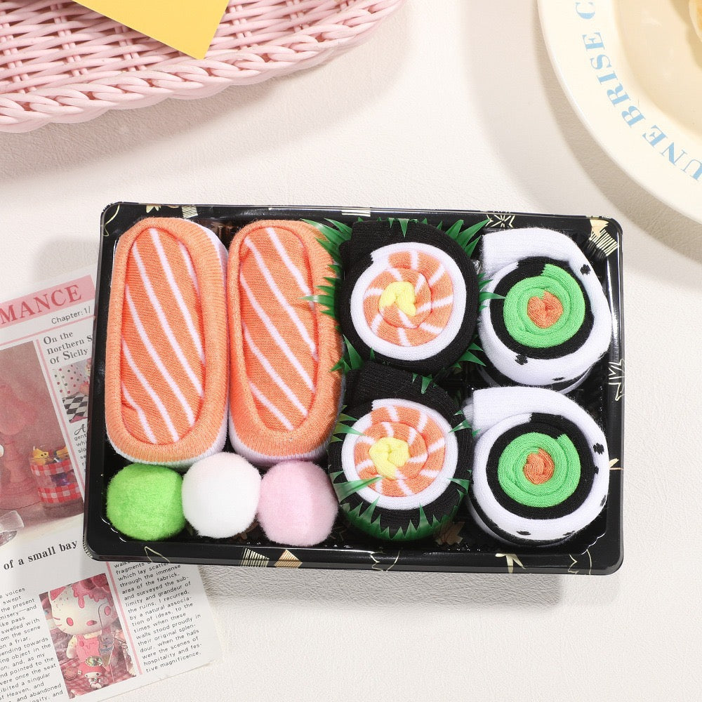 Burger, Sushi & Pizza Socks Gift Box