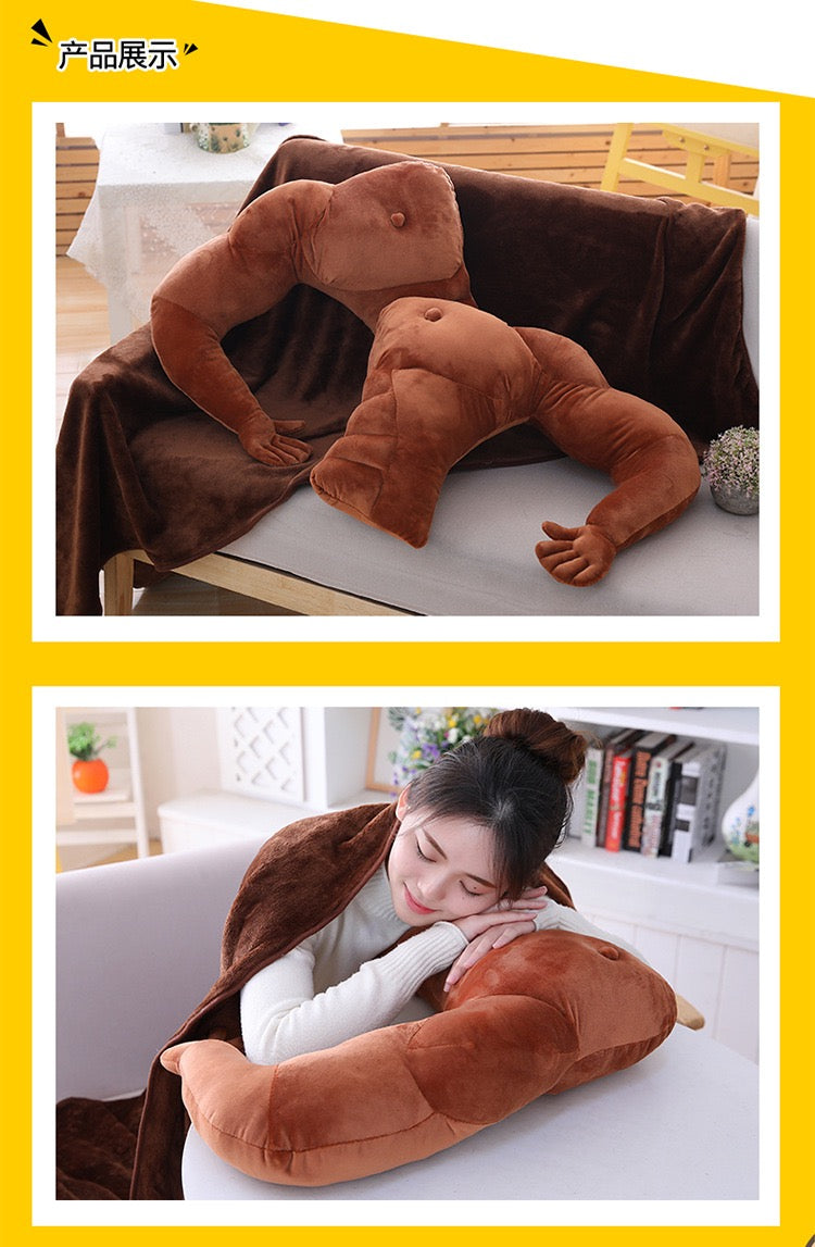 Muscle Hunk Boyfriend Pillow