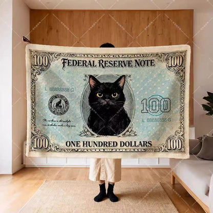Fat Cat $100 Note Blanket