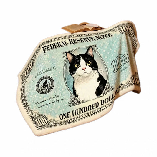Fat Cat $100 Note Blanket