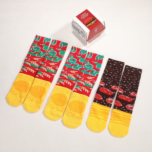 Burger, Sushi & Pizza Socks Gift Box